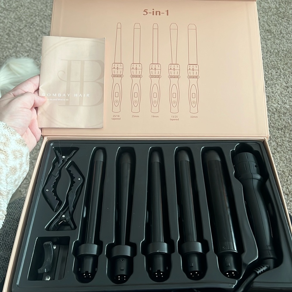 Bombay Hair 5-in-One Curling Set - Open Box